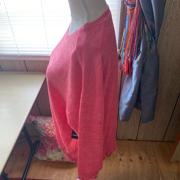 NWT Torrid super soft relaxed fit sweatshirt tea berry size large - Picture 5 of 10